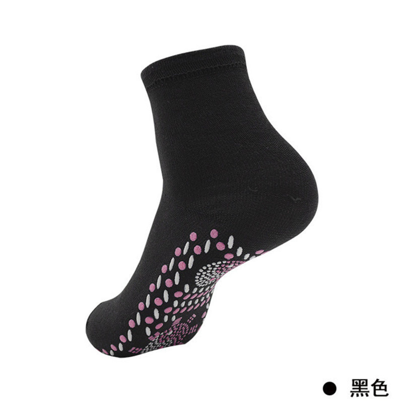 自发热袜子足底按摩袜中筒加厚袜冬季防寒暖脚宝发热袜理疗批发|undefined
