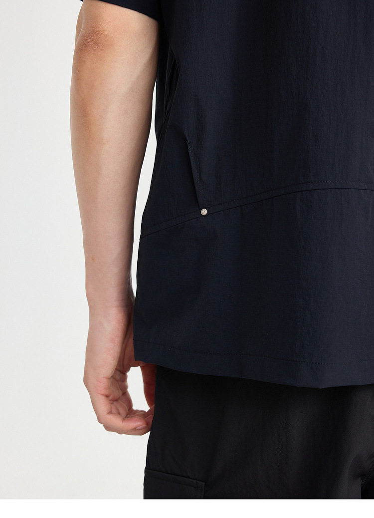 Áo polo nam tay raglan thể thao thành phố, chất liệu nhẹ khô nhanh — Màu trắng sữa chi tiết 27