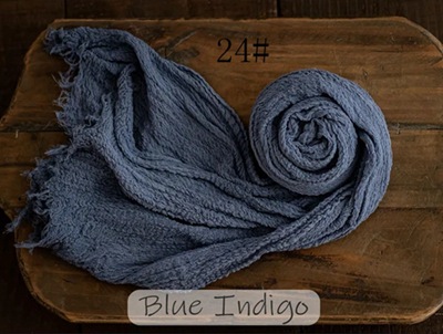 Toalla de gasa recién nacido niños fotografía elástico envoltura de tela bebé fotografía tela plisada seersucker envoltura de tela