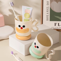 うがいカップアニメかわいい歯カップ高颜値歯磨きカップ一家三口歯磨きカップうがいカップ歯磨きカップ