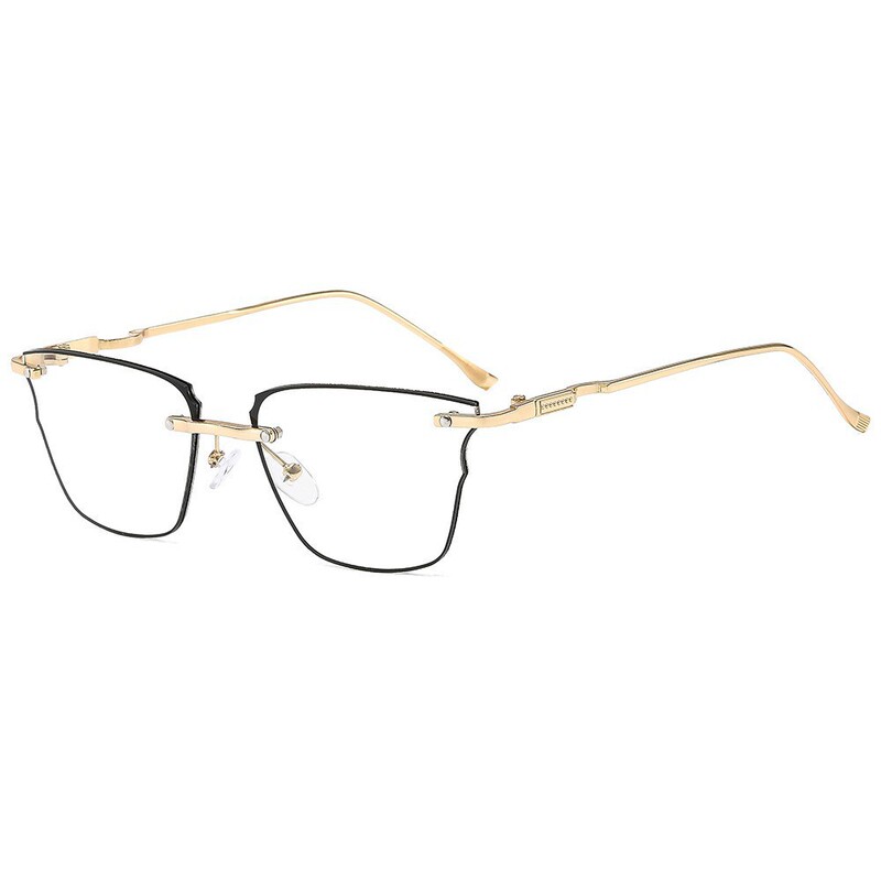 2025年ホットスタイルコレクション女性用老眼鏡、中高年向けの新しい高精細抗青色光ファッショナブルなフレームレス老眼鏡|undefined