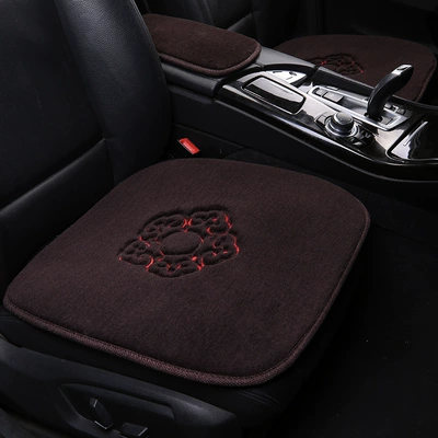 Wool pad Wool No Backrest Three-piece - rising-sun-and-xiangyun-2-single-seats-coffee-color