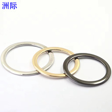 扁圆环扁锌合金腰扣扁平圆圈扣服饰 锌合金扁线圆环