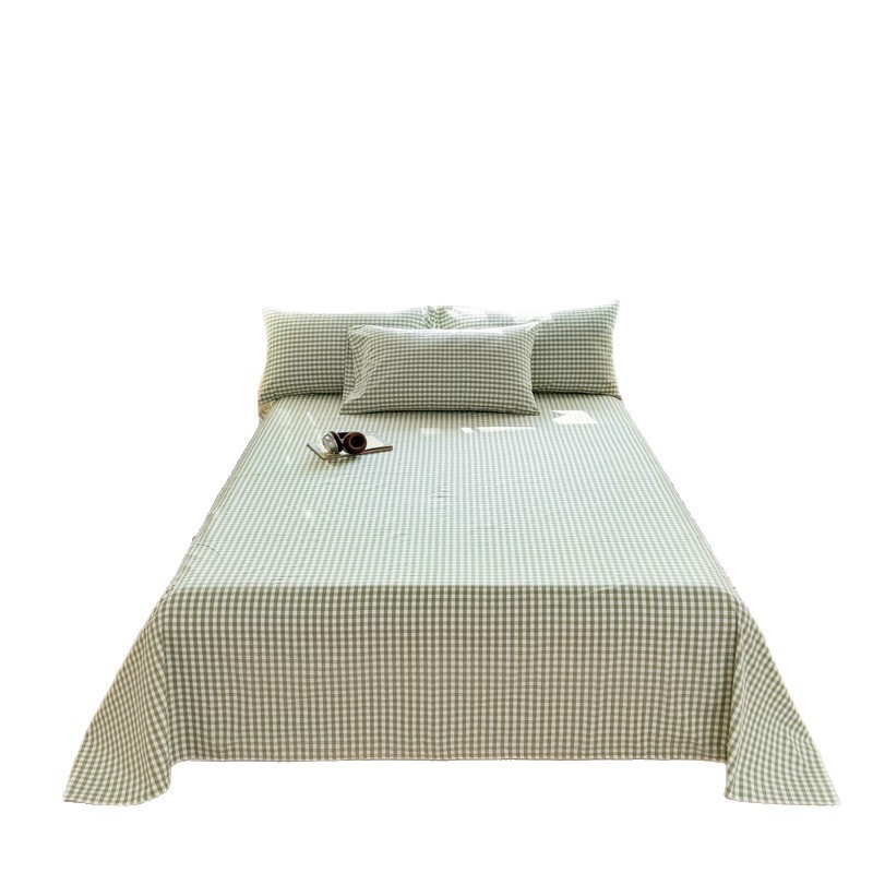 Sábana de tela gruesa vieja 2025 verano Tianyuan Cotton Dormitorio Espesar lino de lino y lino individual sábana de tres piezas
