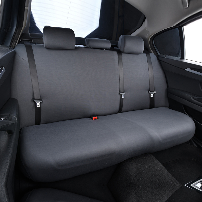 Elastic universal car seat cover, rear split-type waterproof seat cushion cover, backrest cover, headrest cover, simple elastic design