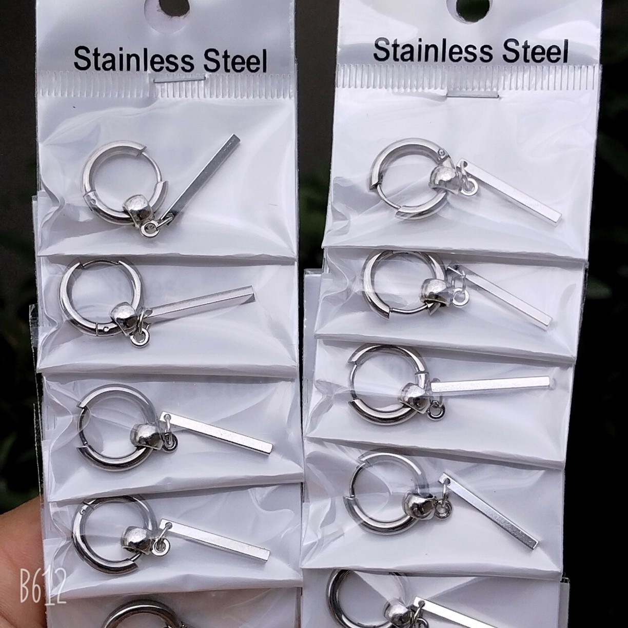 2.5 pendientes de acero de titanio gruesas y el mismo modelo crian orejas joyas de moda con pendientes de acero inoxidable con hilo redondo personalizado image 41