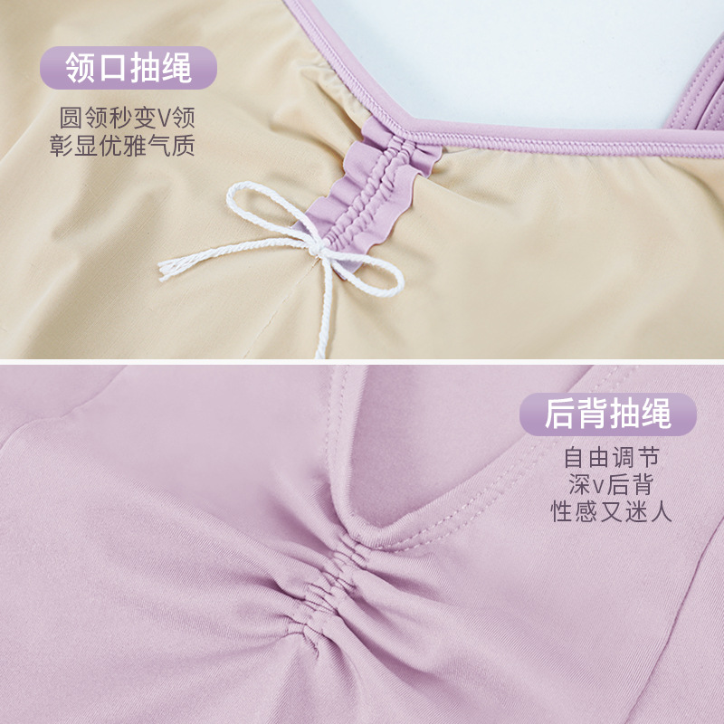 Ropa de baile clásico ropa de Ballet Doble cabestrillo espalda cintura-apretado mono adulto gimnasia ropa arte examen traje de cuerpo image 4