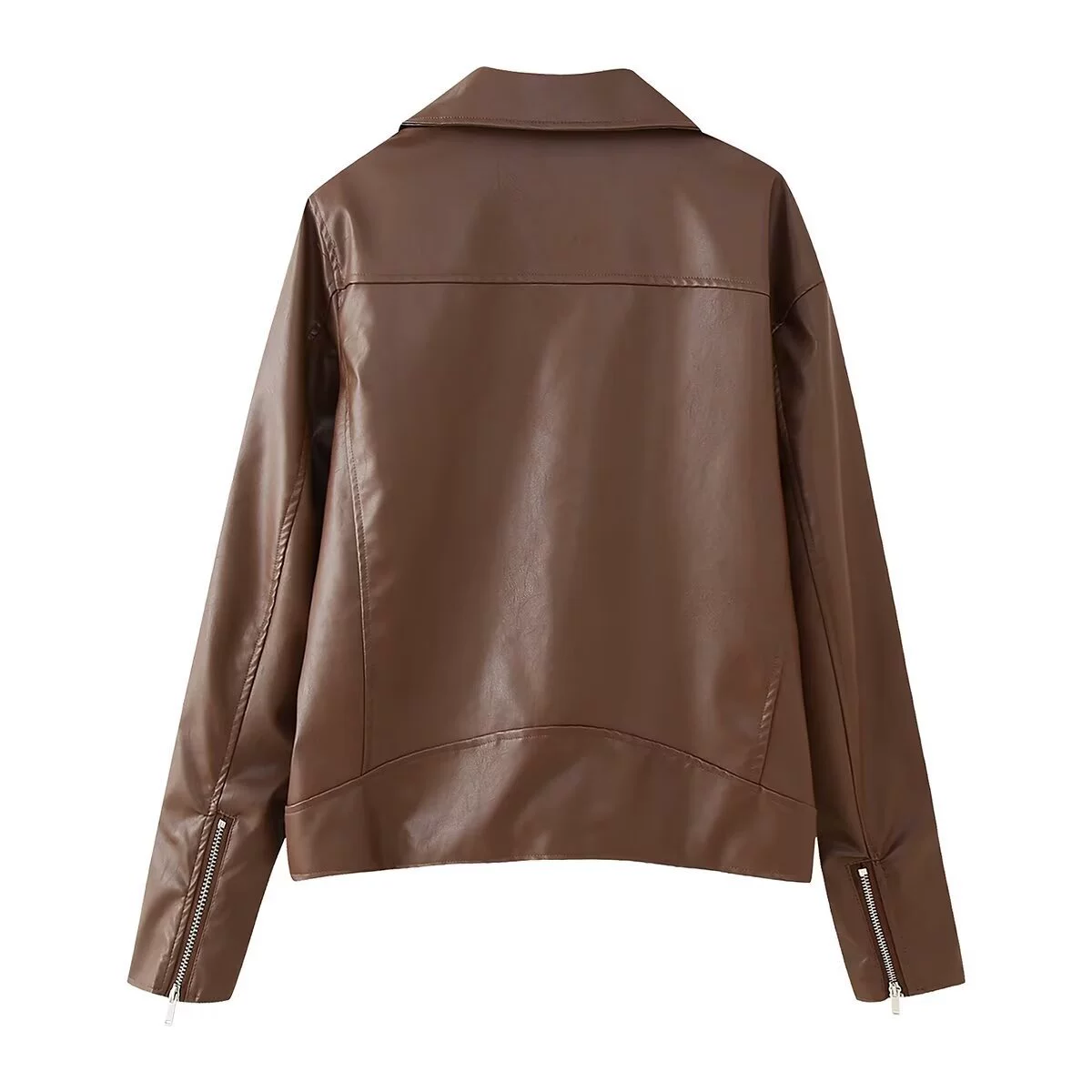 Autumn colored jacket with zipper, European style, wholesale, city style
