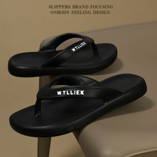 2025 new flip-flops men's outwear summer slippers flip-flops men's beach shoes casual sandals lovers wholesale