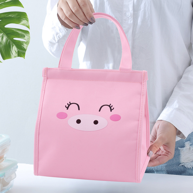 Caja de almuerzo aislada portátil de gran capacidad estudiante trabajador de oficina bolsa de almuerzo portátil papel de aluminio engrosada bolsa de almuerzo al por mayor