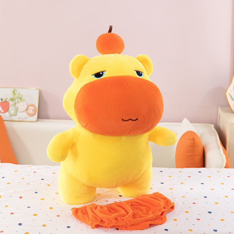 外国貿易クロスボーダーリトルカピバラルル新しいかわいい表現カピバラ人形バックパック誕生日ギフト卸売|undefined