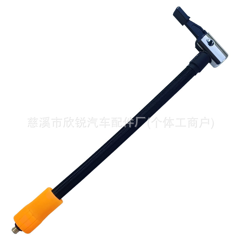 Qìchē Car Air Pump Hose Connector Inflatable M6 Nozzle (Hava nasosu) - 30cm-long-with-silicone