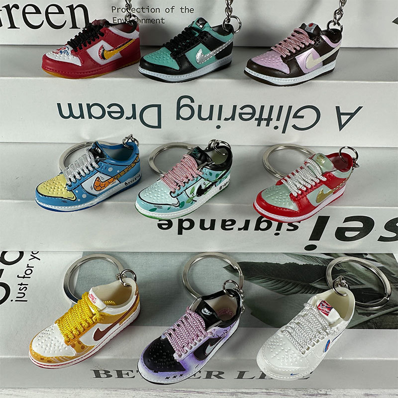 dunk skateboard shoes key chain shoe model pendant bag aj hanging accessories mini basketball shoes key ring jewelry small gifts