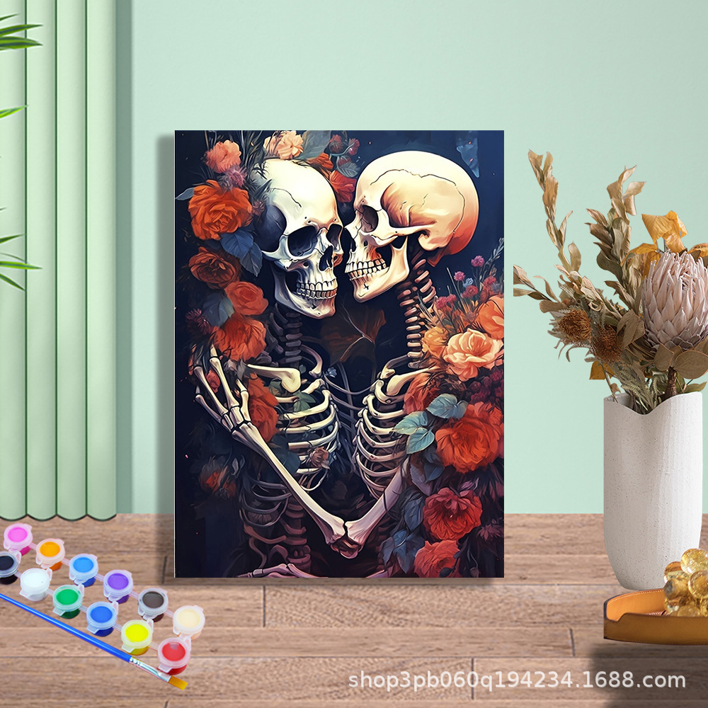 Jit transfronterizo envía bricolaje fábrica de pintura al óleo digital al por mayor arte animal pintura al óleo pintura decorativa puesto Amazon