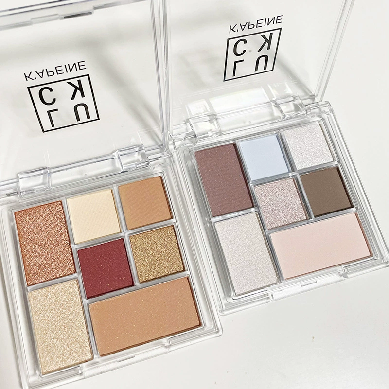 Matte eyeshadow palette, earth tones, natural makeup