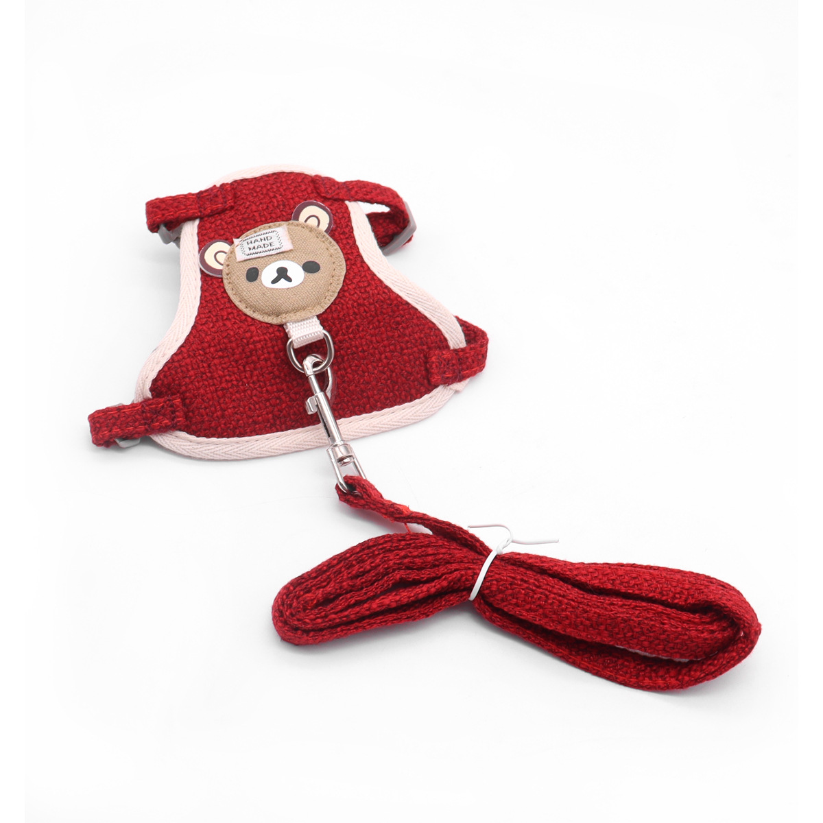 Cuerda de tracción para perros, perro pequeño, peluche, bichón, linda mascota, espalda, transpirable, cuerda de tracción para cachorros ajustable