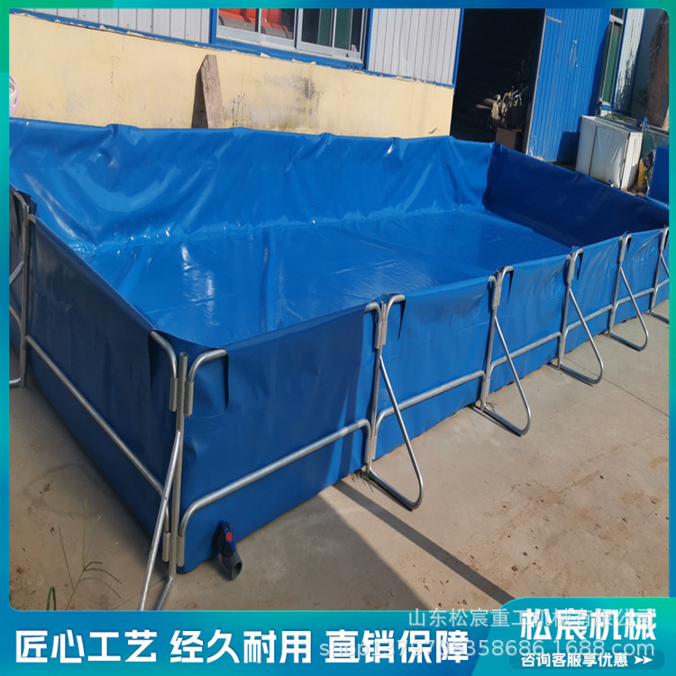镀锌板支架帆布鱼池水产养殖池圆桶养鱼雨水收集池大水箱