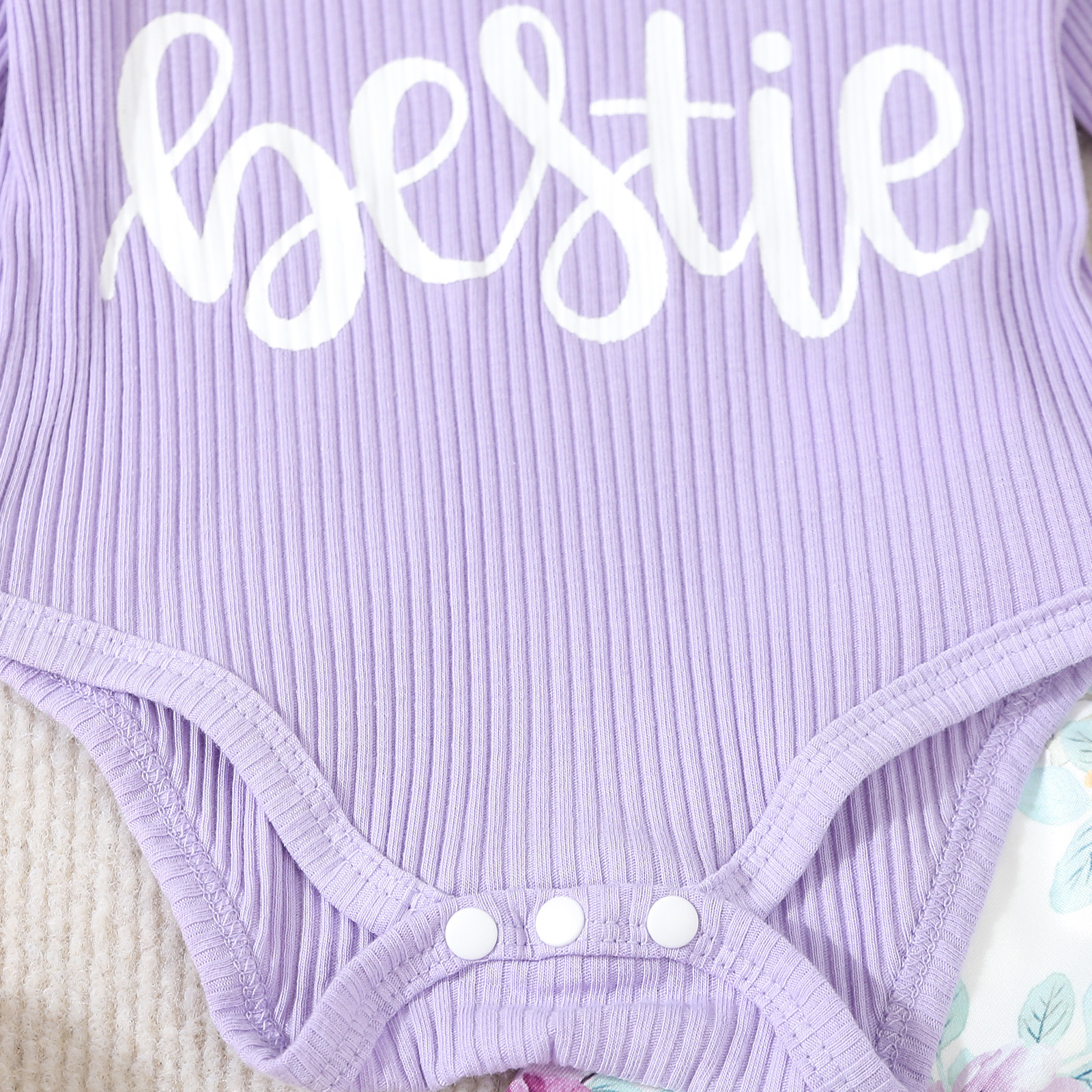 Baby oneie children' clothing, long crawling clothe for infant and young children, two-piece et of bell bottom_voghion.com