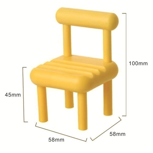 Small chair, cute mobile phone holder, student dormitory desktop stand, accessories, cartoon small ornaments, small stool, mobile phone holder