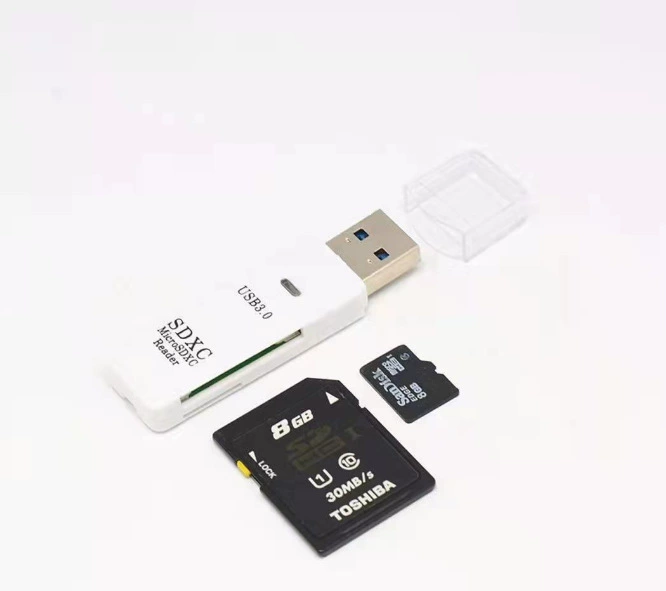 3.0usb two -in -one card reader TF card reader SD card reader dual color reader