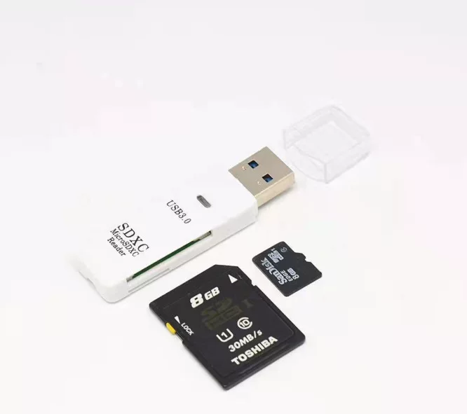3.0usb two -in -one card reader TF card reader SD card reader dual color reader