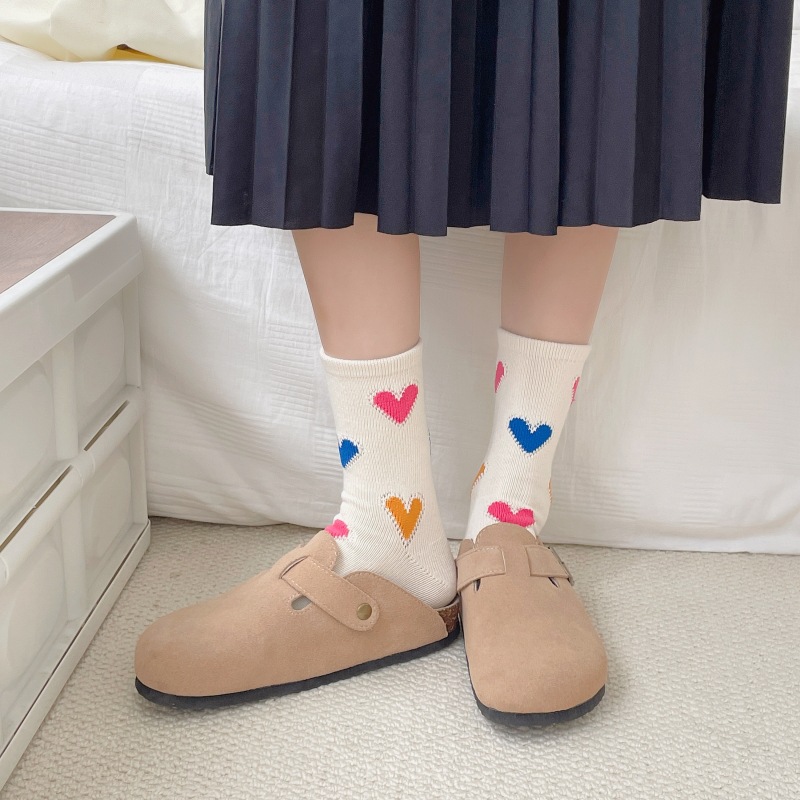 Ladies Cotton Love Stockings - Stylish Design