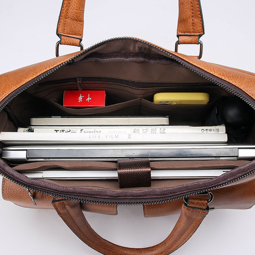 Cross-border exclusive men's handbag, executive bag, business documents shoulder bag, cross-body bag, men's casual large capacity