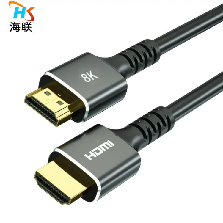 HDMI 2.1 8K 60 Гц кабель высокого разрешения, алюминиевый корпус, длина кабеля 0.5 м