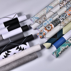 Cross-border foreign trade kitchen bathroom non-slip floor stickers thickened balcony floor stickers wallpaper self-adhesive waterproof tile stickers