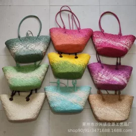 女士单肩包;女士手提包;草编包