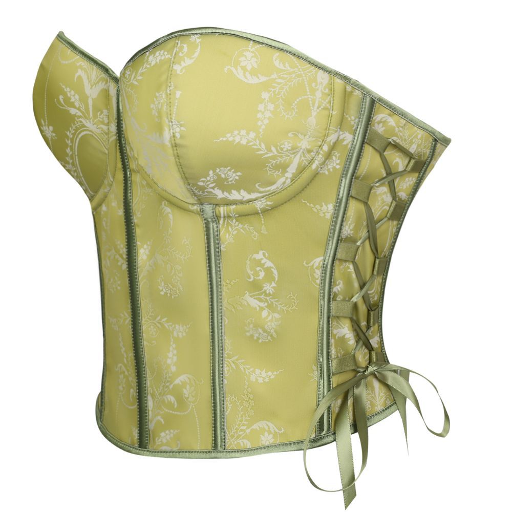 Flor verde francés, corsés