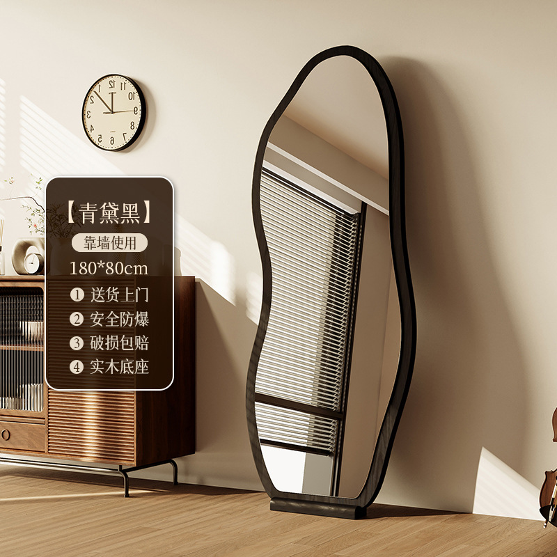 Espejo de cuerpo entero medieval, espejo de piso, espejo de cuerpo entero para el hogar, espejo de forma especial para colgar en la pared