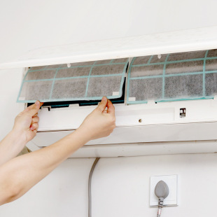 Can be cut purification filter paper household hanging air conditioner dust filter air outlet air filter cotton dust-proof
