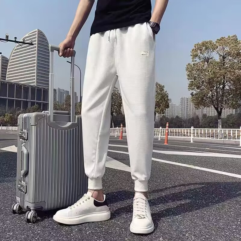 Autumn solid color fashionable trousers