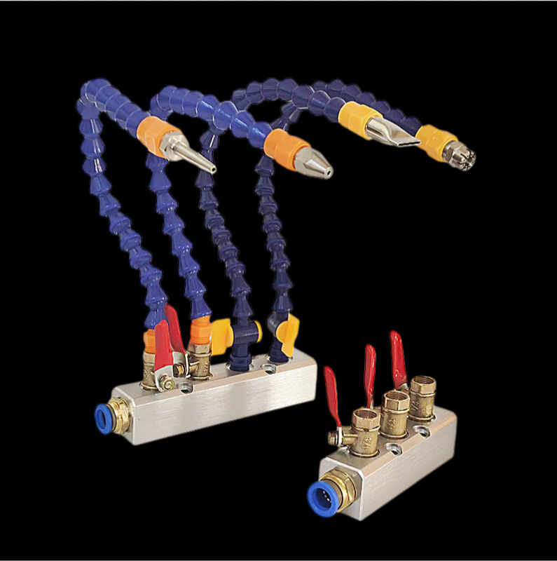 Multi-Pipe Air Exhaust Diverter Base, Universal Bamboo Joint Pipe Nozzle, Mechanical Air Blowing Nozzle, Machine Tool Water Cooling Pipe Multi-Pipe Air Exhaust Diverter Base, Universal Bamboo Joint Pipe Nozzle, Mechanical Air Blowing Nozzle, Machine Tool Water Cooling Pipe