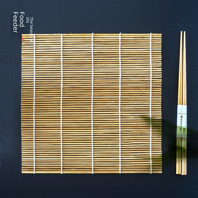 Green Pippi Sushi Bamboo Sushi Sushi Master Laosa Roll Cushion Home Sushi Rolling Crowth Sushi Tool