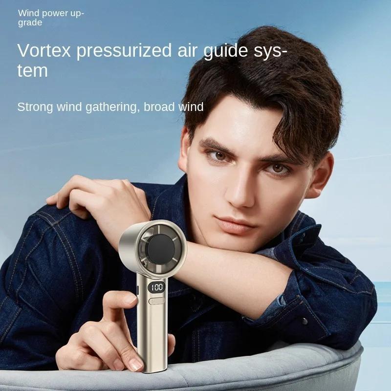 Comercio exterior transfronterizo, ventilador de mano explosivo del sudeste asiático, pantalla digital, gran viento, mini ventilador portátil al aire libre