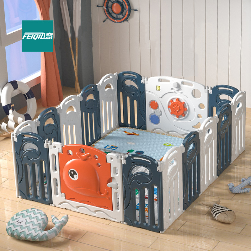 Children's foldable plastic safe playpen for amusement parks