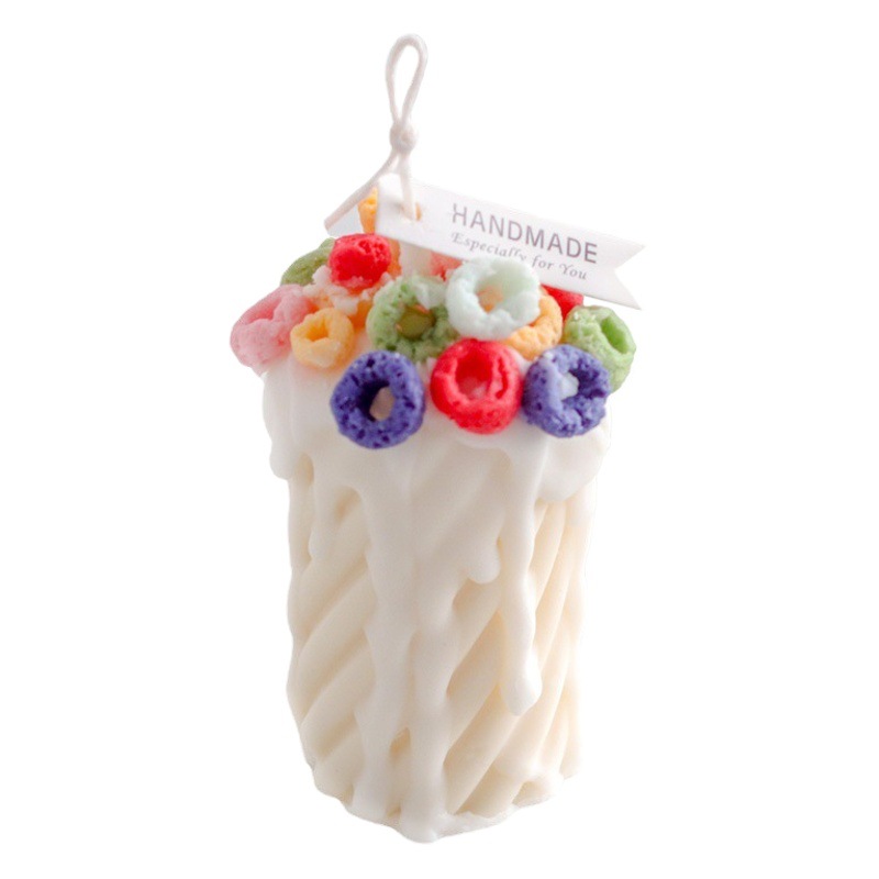 Meiqier DIY crema fideos pastel vela dulce trigo anillo decoración molde de silicona galleta chocolate