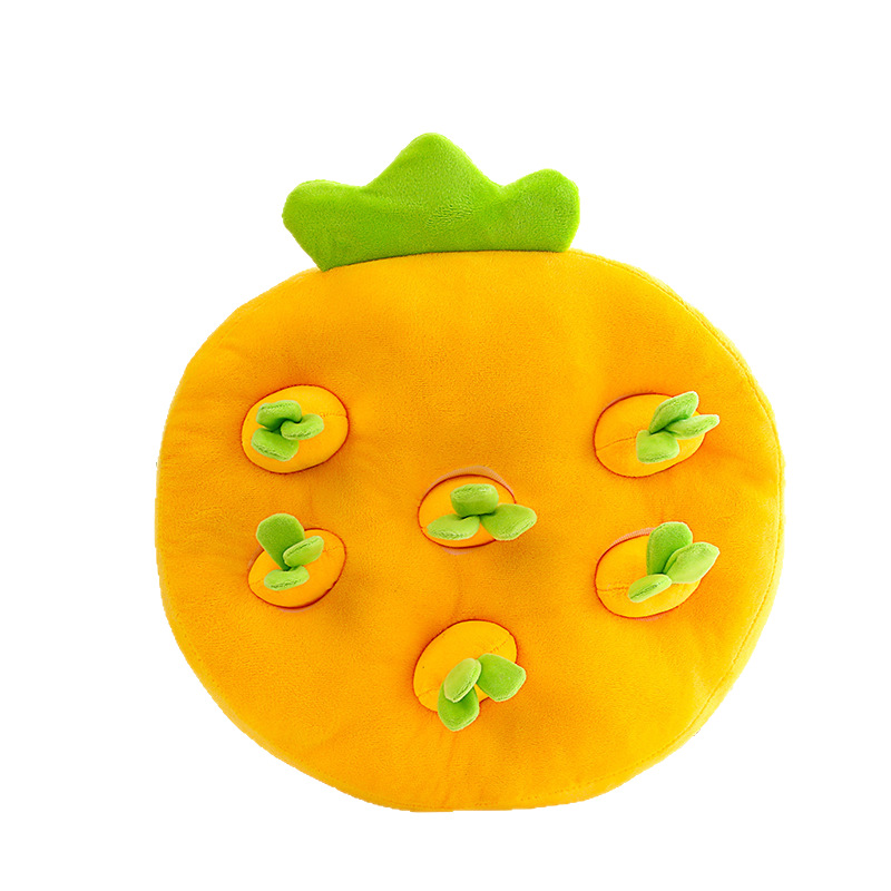 ニンジンぬいぐるみ早教幼児補助玩具いちごパイナップル座布団漫画趣味大根玩具