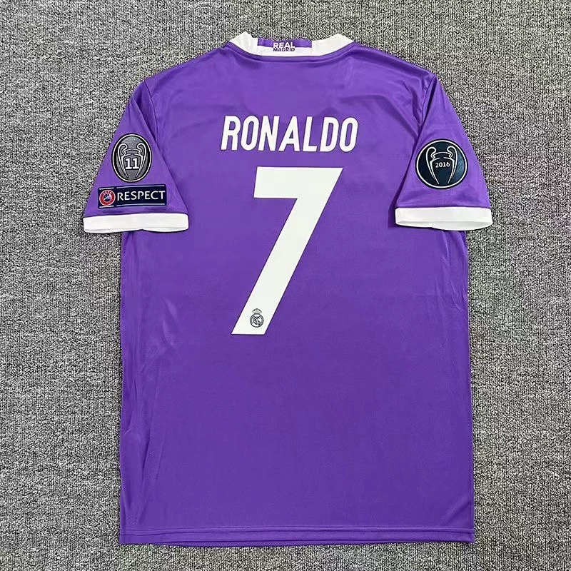 [Коллекция из 355 человек] Форма Real Madrid Роналдо Рамос Бензема ретро футбольная майка