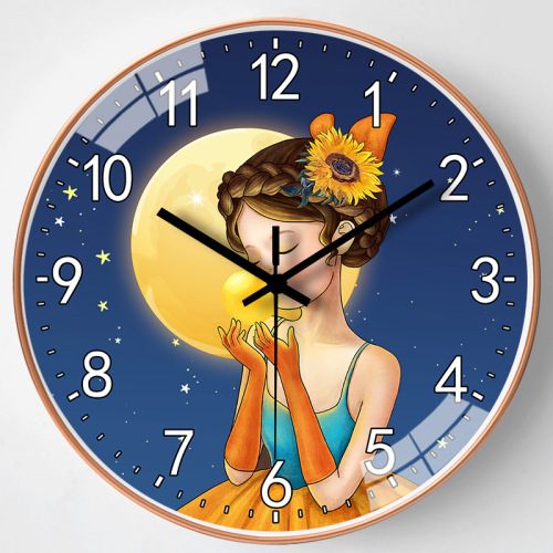 【12英寸30cm】简约时钟家用挂钟客厅时尚个性装饰静音卧室钟表