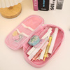 Japanese creamy coloured pencils, capacious pencil case for boys and girls, scheduler