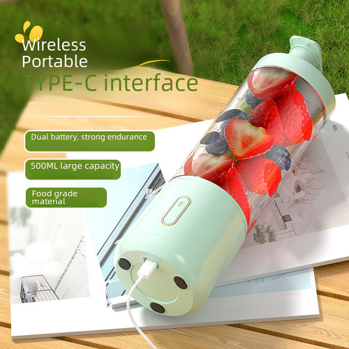 New Portable Juicer Ice Crusher Blender Charger Food Processor Fruit Vegetable Electric Mixer Dropshipping