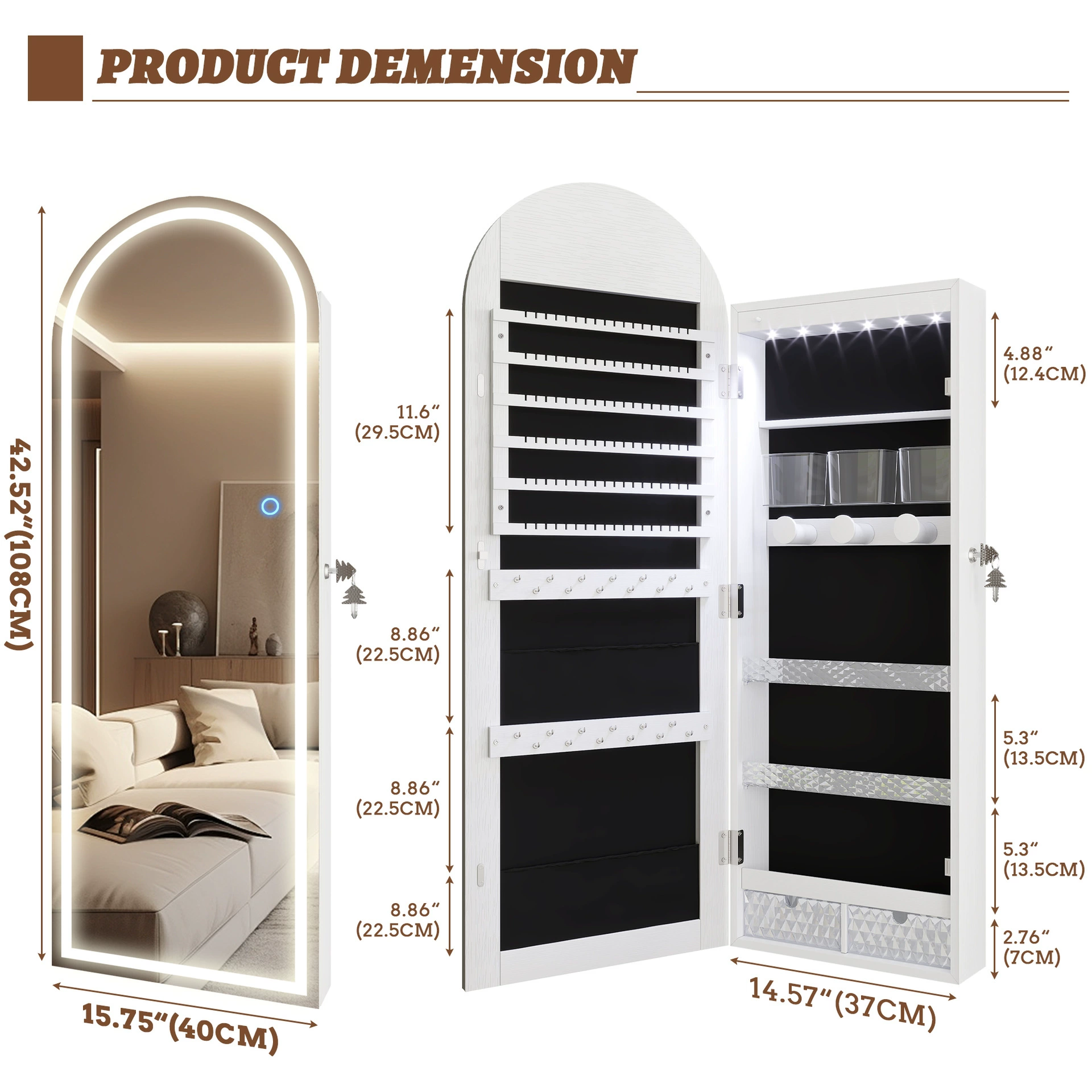 Display Rack Wall-mounted Jewelry from Yomiego