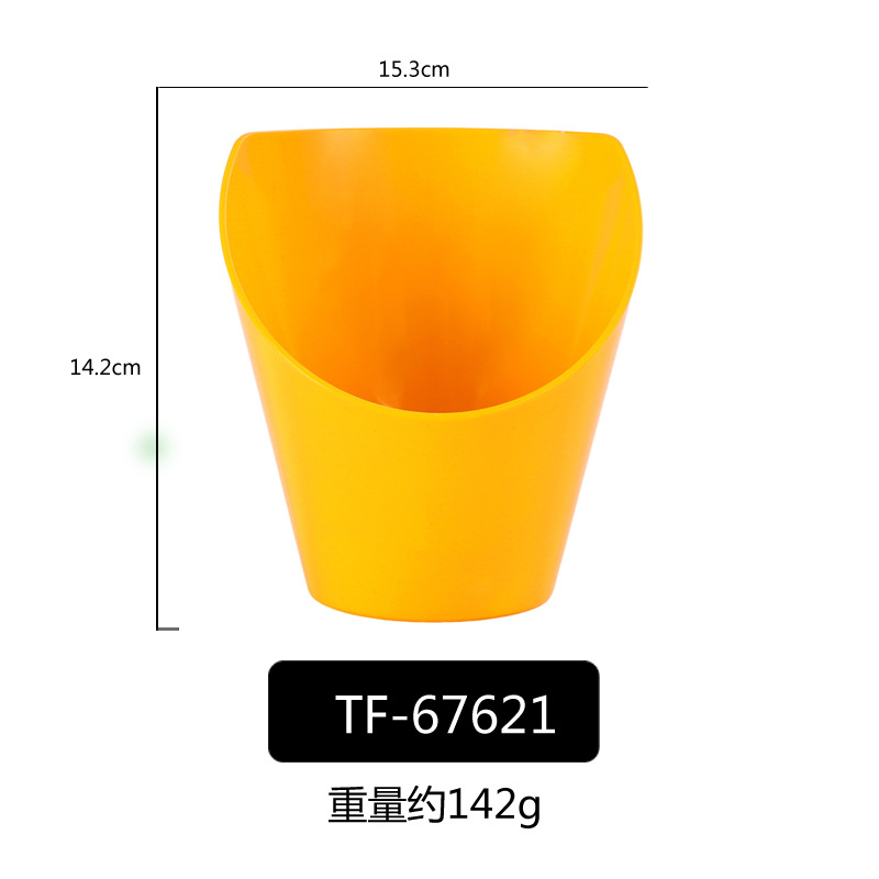 PP porcelana-como colorido oblicuo Tazón de fuente Cubo de lechuga Tazón verde vegetal cubo vegetal creativo restaurante comercial Ensalada de frutas Tazón