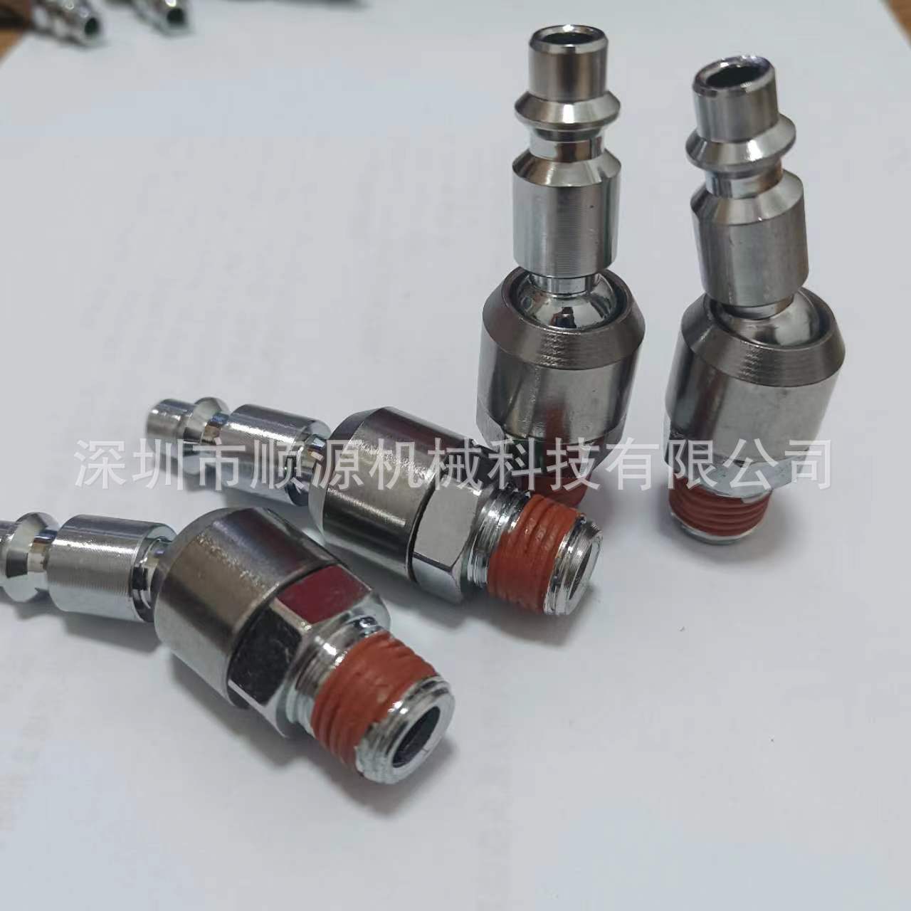 2pcs亚马逊袋装美式1/4NPT旋转铜插芯 美式外牙万向接头铜插芯