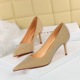 8999-6 European and American fashion banquet thin heel high heel shallow mouth pointed shining Sequin cloth women's shoes single shoes high heels