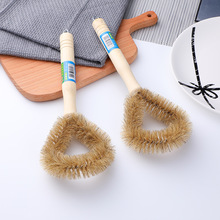 木把锅刷一元店日用百货货源地摊产品猪毛鬃刷不沾油椰棕刷锅洗碗