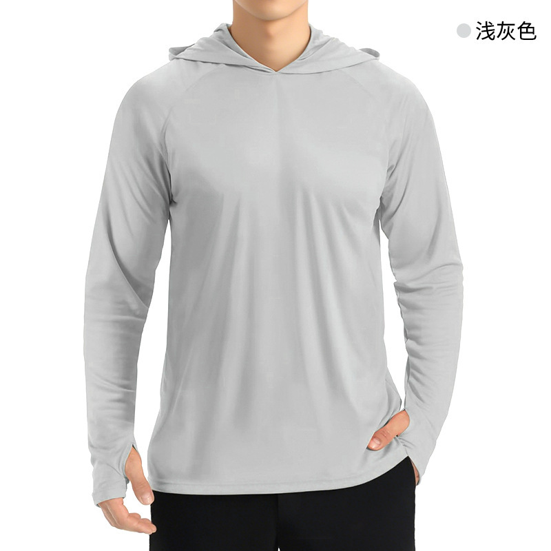 户外防晒衣男女夏季防紫外线冰丝透气速干连帽外套钓鱼防晒服批发|undefined